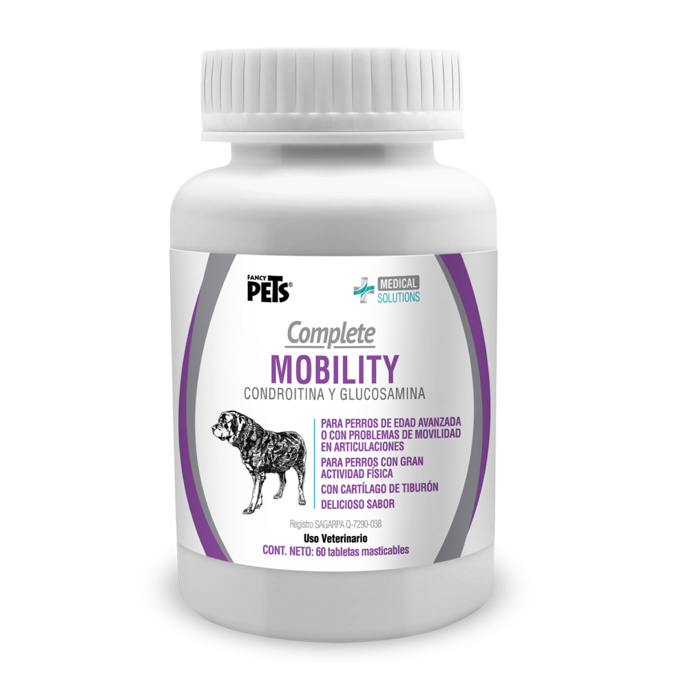 Tabletas Fancy Pets Complete Mobility Condroitina y Glucosamina 60 Tabletas Tabletas Fancy Pets Complete Mobility Condroitina y Glucosamina 60 Tabletas